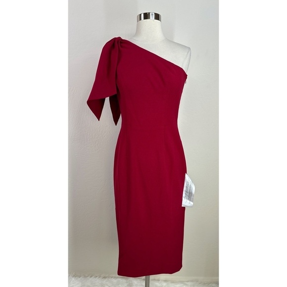 Dress The Population One Shoulder Formal Mini Dress - Picture 1 of 12